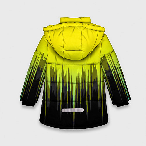 Зимняя куртка для девочки CYBERPUNK 2077 / 3D-Черный – фото 2