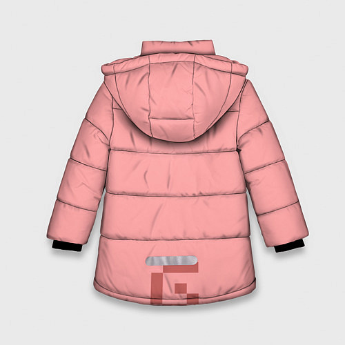 Зимняя куртка для девочки Minecraft Pig / 3D-Черный – фото 2
