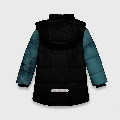 Зимняя куртка для девочки Bloodborne / 3D-Черный – фото 2