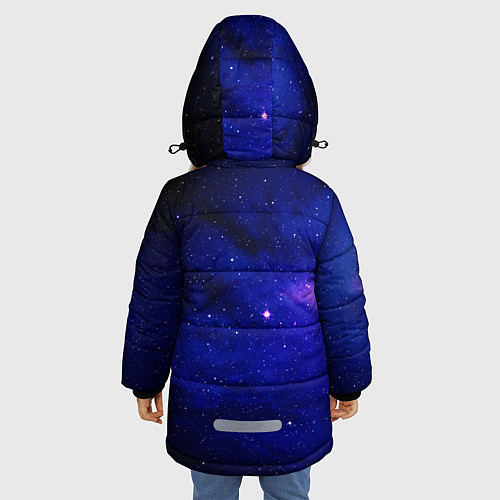 Зимняя куртка для девочки КОСМОС / 3D-Светло-серый – фото 4