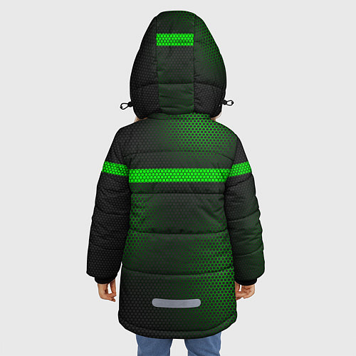 Зимняя куртка для девочки Пограничные Войска / 3D-Красный – фото 4