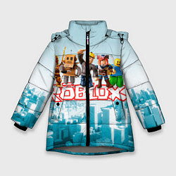 Куртка зимняя для девочки ROBLOX 5, цвет: 3D-светло-серый