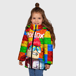 Куртка зимняя для девочки ROBLOX 3, цвет: 3D-красный — фото 2