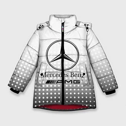 Куртка зимняя для девочки Mercedes-Benz, цвет: 3D-красный