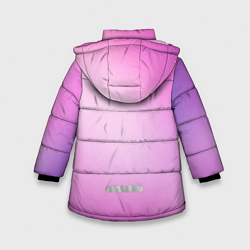 Зимняя куртка для девочки Нежный фиолет / 3D-Черный – фото 2