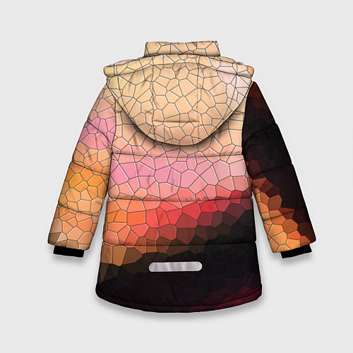 Зимняя куртка для девочки Пикси кожа / 3D-Черный – фото 2