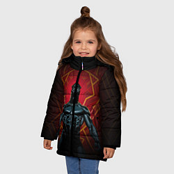 Куртка зимняя для девочки Черная Пантера цвета 3D-черный — фото 2