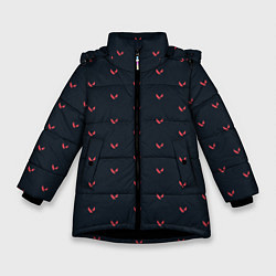 Куртка зимняя для девочки VALORANT, цвет: 3D-черный