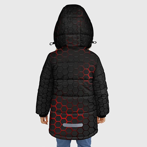 Зимняя куртка для девочки LEXUS / 3D-Светло-серый – фото 4
