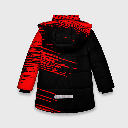 Зимняя куртка для девочки Umbrella Corporation / 3D-Черный – фото 2
