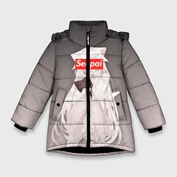 Куртка зимняя для девочки Senpai, цвет: 3D-черный