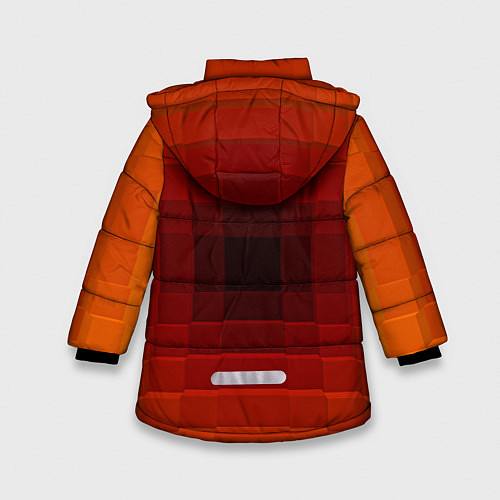 Зимняя куртка для девочки Оптическая иллюзия / 3D-Черный – фото 2