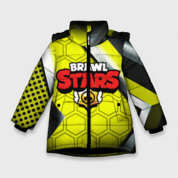 Куртка зимняя для девочки Фан мерч Brawl Stars, цвет: 3D-черный