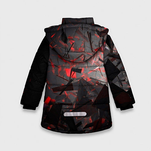 Зимняя куртка для девочки AUDI / 3D-Черный – фото 2