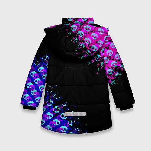 Зимняя куртка для девочки BRAWL STARS MECHA CROW / 3D-Черный – фото 2
