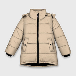 Зимняя куртка для девочки Бежевая Маска