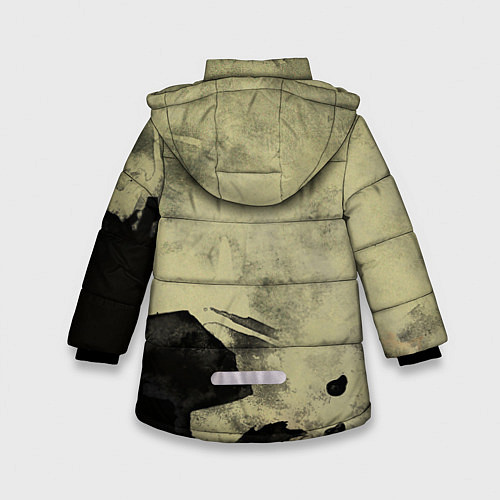Зимняя куртка для девочки РФ / 3D-Черный – фото 2