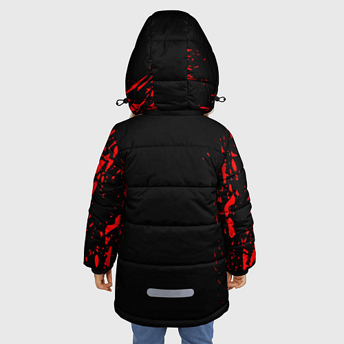 Зимняя куртка для девочки CHICAGO BULLS / 3D-Красный – фото 4