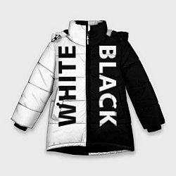 Зимняя куртка для девочки BLACK & WHITE