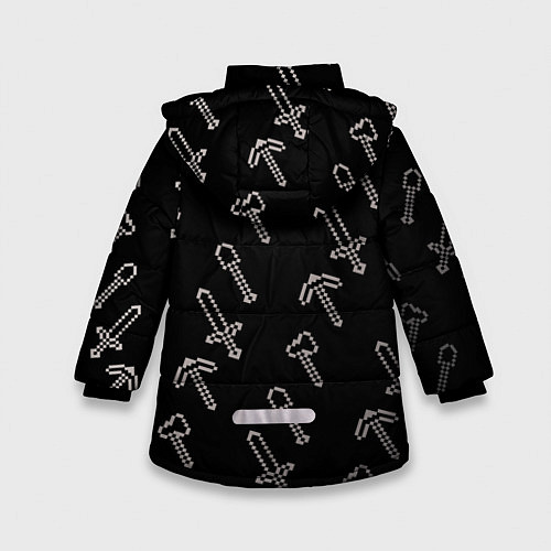 Зимняя куртка для девочки MINERCRAFT / 3D-Черный – фото 2