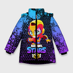 Куртка зимняя для девочки Brawl Stars MAX, цвет: 3D-черный