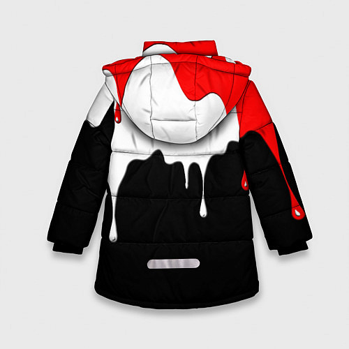 Зимняя куртка для девочки ПОДТЁКИ / 3D-Черный – фото 2