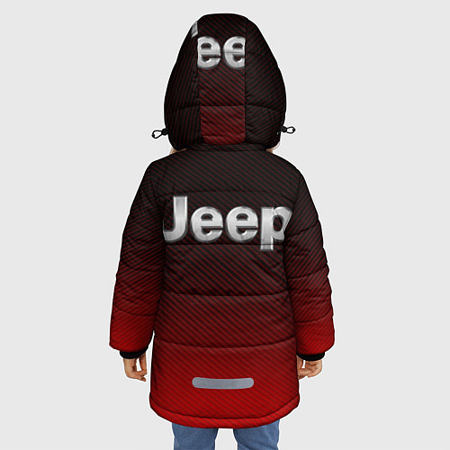 Зимняя куртка для девочки Jeep спина Z / 3D-Красный – фото 4