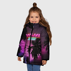Куртка зимняя для девочки HOTLINE MIAMI, цвет: 3D-черный — фото 2
