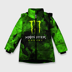 Куртка зимняя для девочки MONSTER ENERGY, цвет: 3D-черный