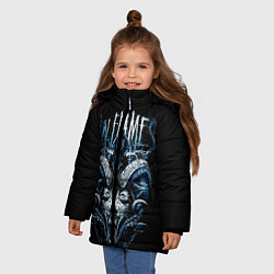 Куртка зимняя для девочки IN FLAMES, цвет: 3D-черный — фото 2