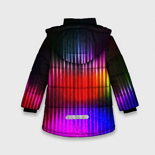 Зимняя куртка для девочки WAVES COLOR / 3D-Черный – фото 2