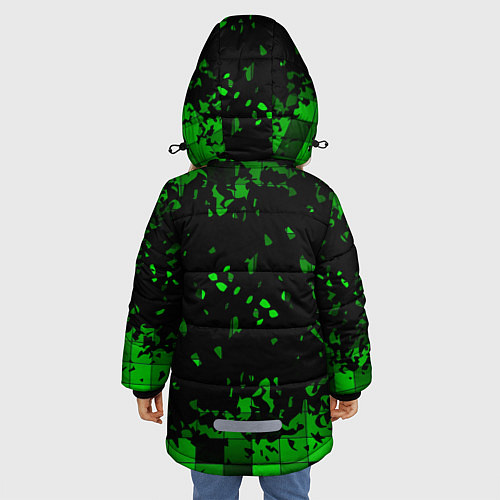 Зимняя куртка для девочки Minecraft / 3D-Красный – фото 4