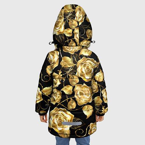 Зимняя куртка для девочки Golden Roses / 3D-Красный – фото 4