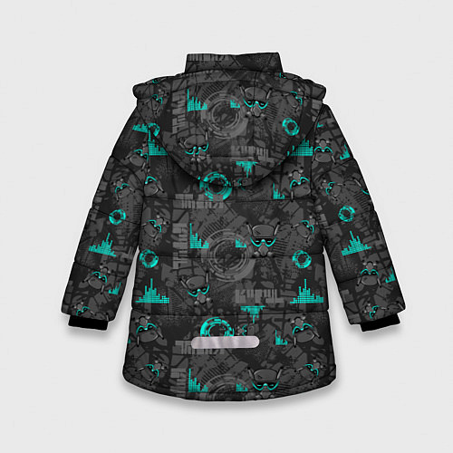 Зимняя куртка для девочки Cyber / 3D-Черный – фото 2