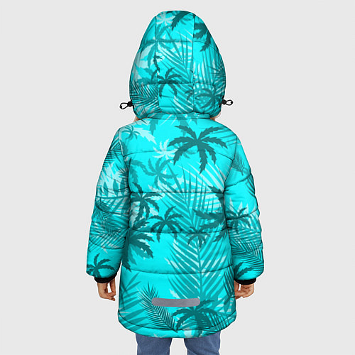 Зимняя куртка для девочки GTA VICE CITY / 3D-Красный – фото 4