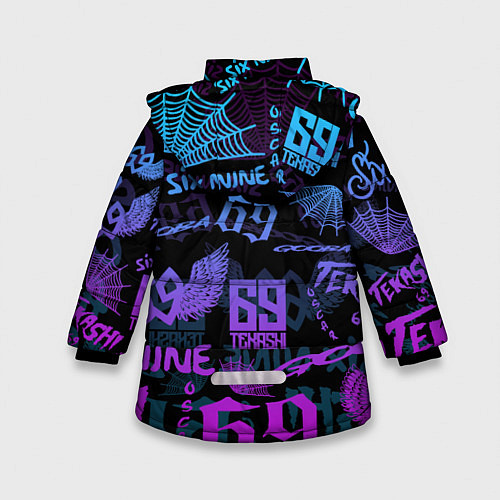 Зимняя куртка для девочки 6IX9INE / 3D-Черный – фото 2