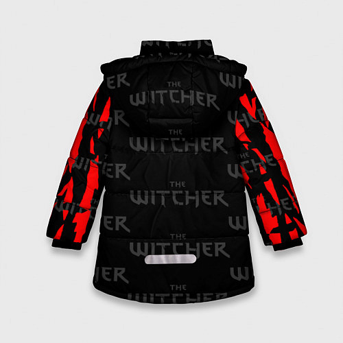 Зимняя куртка для девочки The Witcher / 3D-Черный – фото 2
