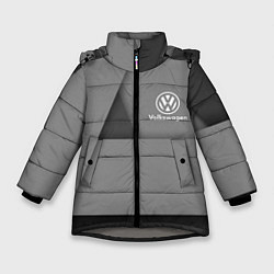 Куртка зимняя для девочки VOLKSWAGEN, цвет: 3D-светло-серый