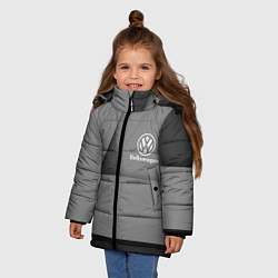 Куртка зимняя для девочки VOLKSWAGEN, цвет: 3D-светло-серый — фото 2