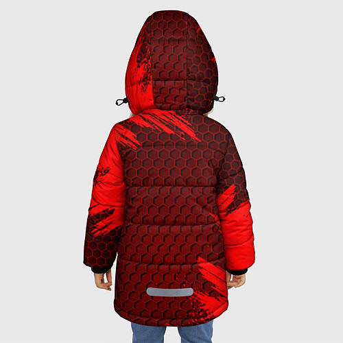 Зимняя куртка для девочки NISSAN / 3D-Красный – фото 4
