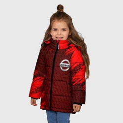 Куртка зимняя для девочки NISSAN, цвет: 3D-красный — фото 2