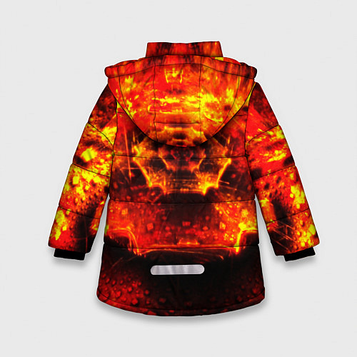 Зимняя куртка для девочки Doom Eternal / 3D-Черный – фото 2