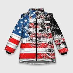 Куртка зимняя для девочки США, цвет: 3D-светло-серый