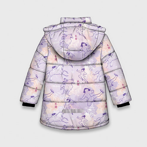 Зимняя куртка для девочки Fa Ping Pattern / 3D-Черный – фото 2