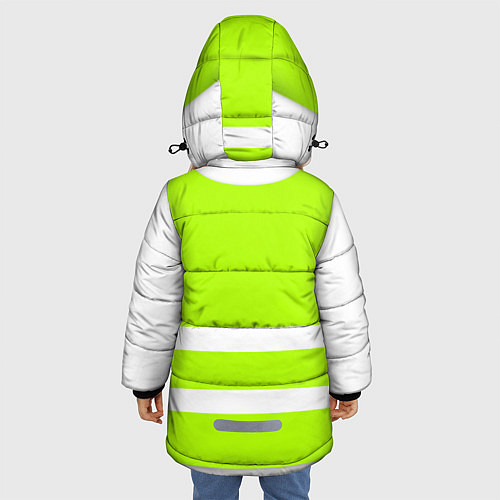 Зимняя куртка для девочки Работник года Номер один / 3D-Светло-серый – фото 4