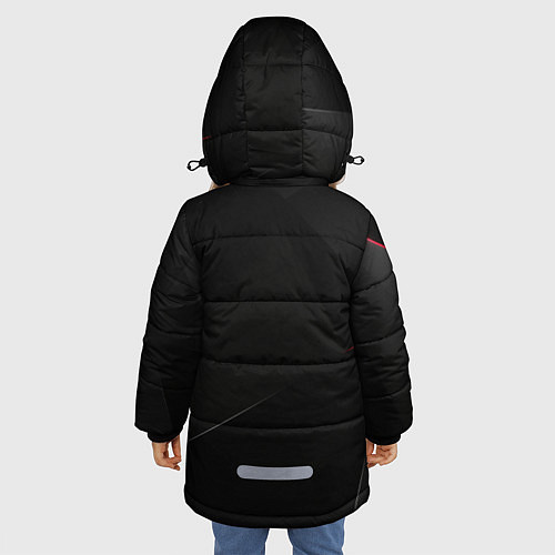 Зимняя куртка для девочки DARK / 3D-Красный – фото 4