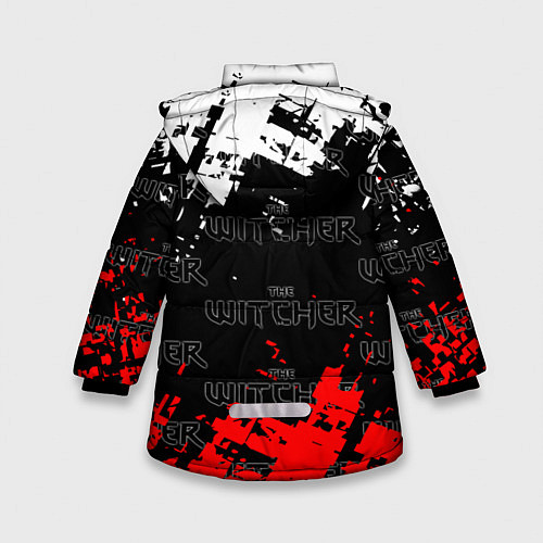 Зимняя куртка для девочки The Witcher / 3D-Черный – фото 2