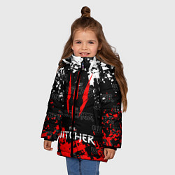 Куртка зимняя для девочки The Witcher, цвет: 3D-черный — фото 2