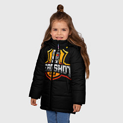 Куртка зимняя для девочки DeadShot PUBG Mobile Classic, цвет: 3D-черный — фото 2