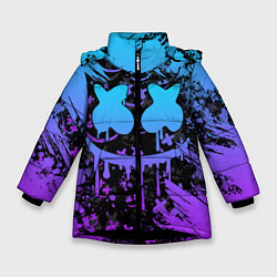 Куртка зимняя для девочки MARSHMELLO, цвет: 3D-черный